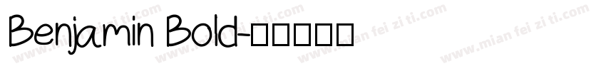 Benjamin Bold字体转换